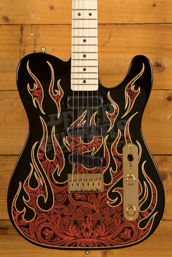 Fender James Burton Telecaster - Maple - Red Paisley Flames