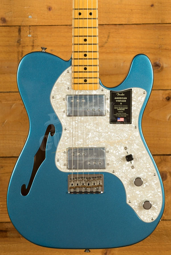 Fender American Vintage II 1972 Telecaster Thinline - Maple - Lake Placid Blue