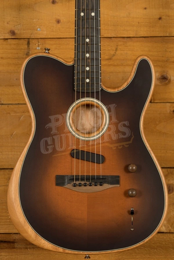 Fender American Acoustasonic Telecaster - Ebony - Sunburst