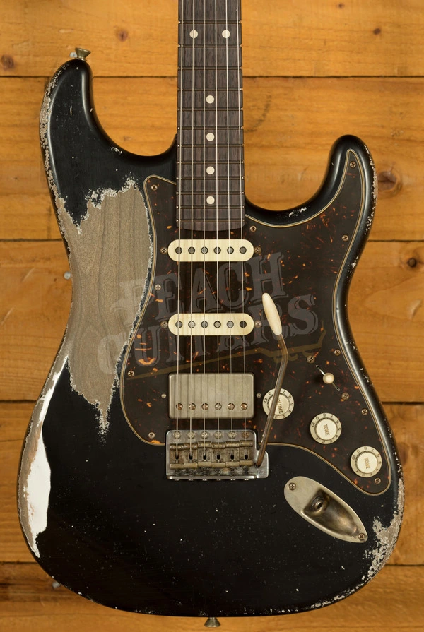 Xotic California Classic XSC-2 - Black Super Heavy Ageing SS Frets