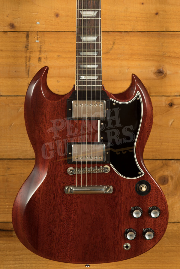 Gibson Custom '61 Les Paul SG Standard Reissue Stop-Bar VOS Cherry Red