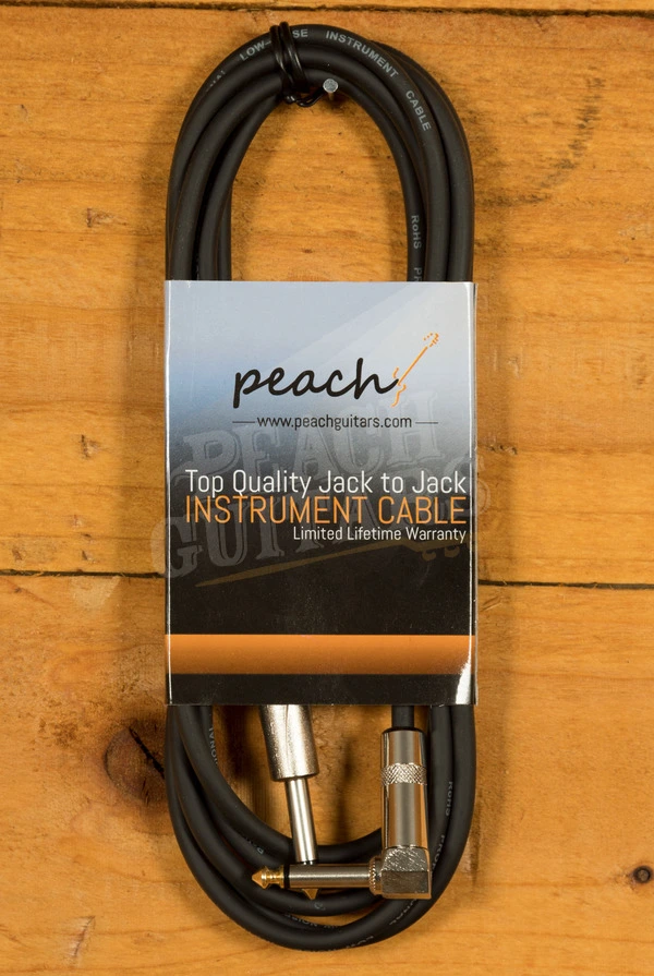 Peach Guitars 3m Angled Instrument Cable