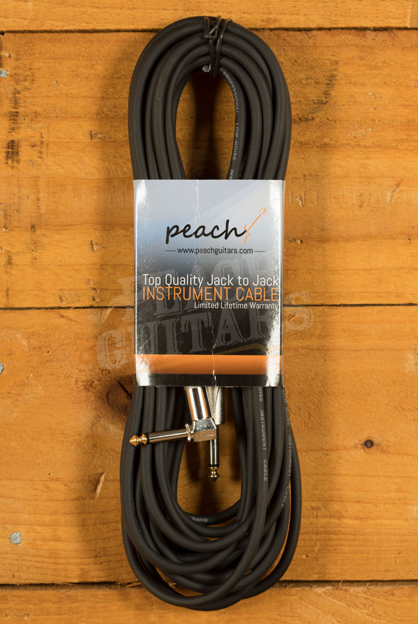 Peach Cables | Angled Instrument Cable - 10m/30ft