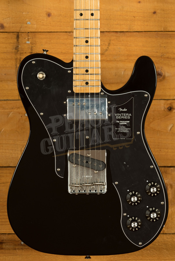 Fender Vintera '70s Telecaster Custom | Maple - Black - Peach Guitars
