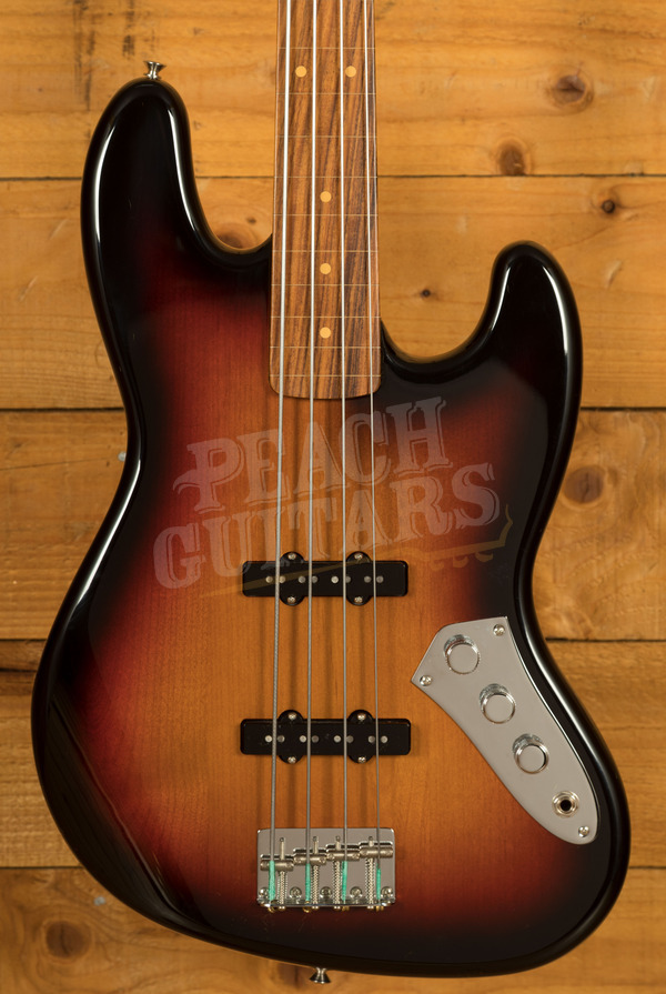 Fender Jaco Pastorius Jazz Bass | 3-Colour Sunburst - Fretless