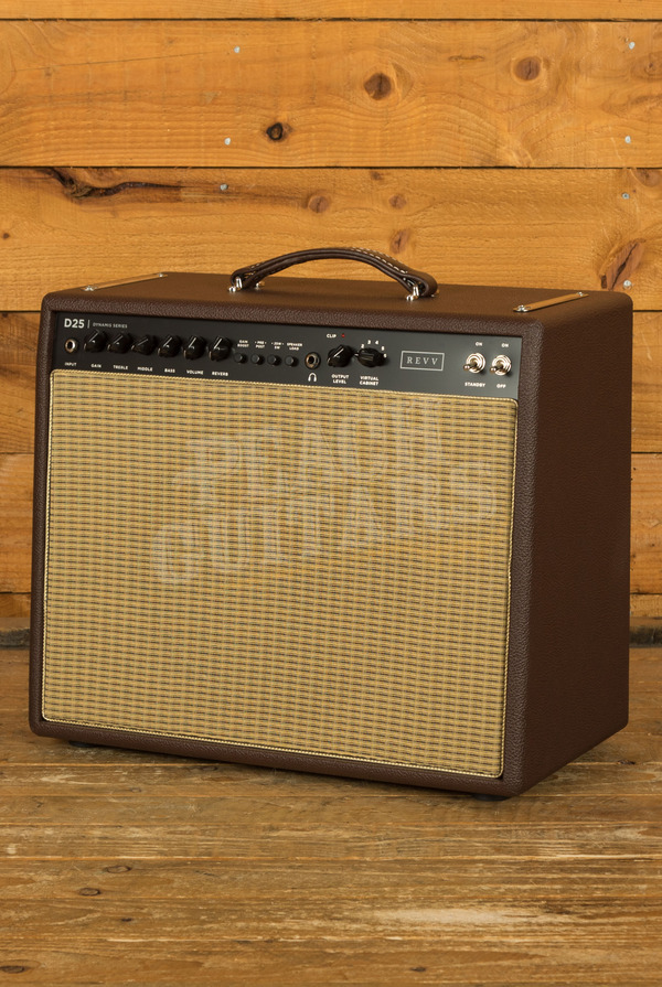 Revv Amplifiers | D25 25/5-Watt 6V6 1x12" Valve Combo Brown *Custom Colour*