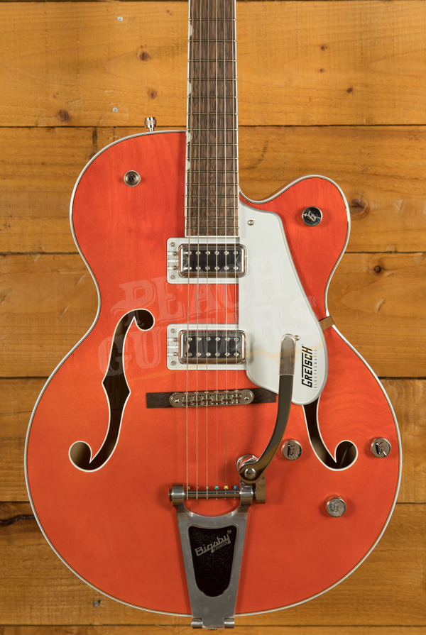 gretsch orange hollow body