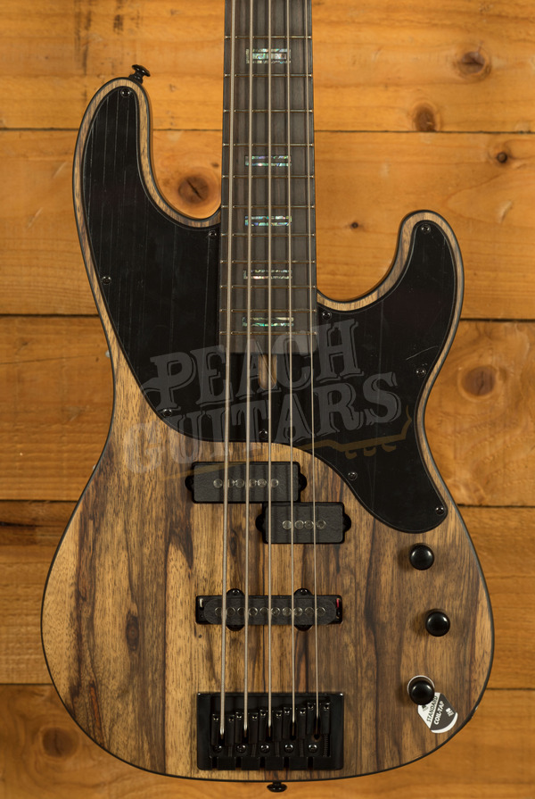 Schecter Bass Model-T 5 Exotic Black Limba | 5-String - Natural Satin