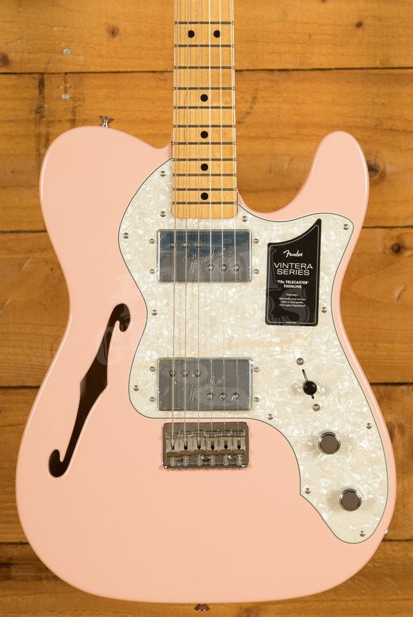 Fender Limited Edition Vintera '70s Telecaster Thinline | Maple - Shell Pink