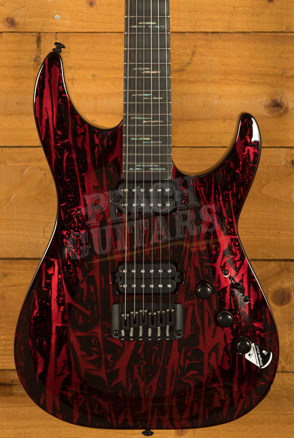 Schecter C-1 Silver Mountain | Blood Moon