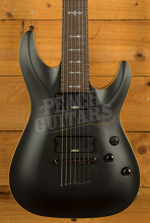 Schecter Demon-7 | 7-String - Aged Black Satin