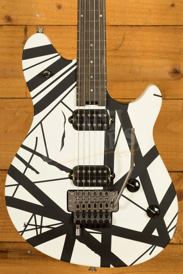 EVH Wolfgang Special Striped Series Ebony Black & White
