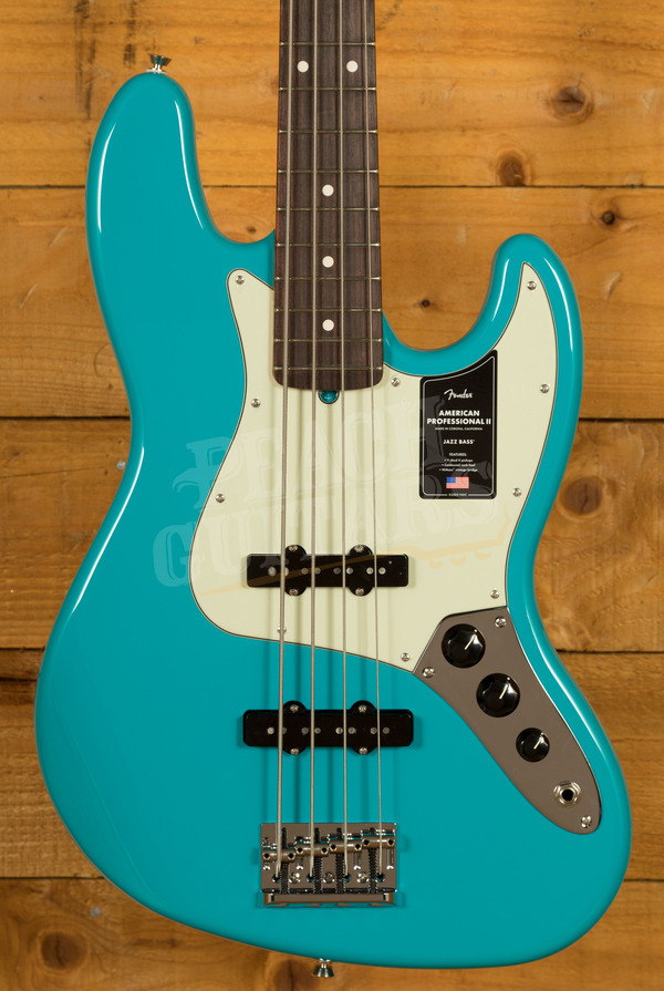 Fender American Professional II Jazz Bass | Rosewood - Miami Blue