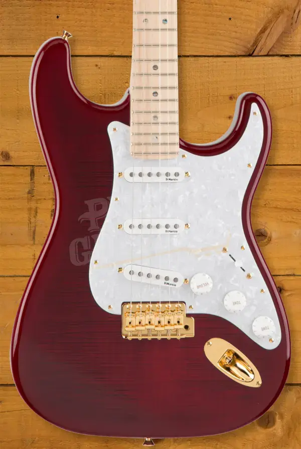 Fender Richie Kotzen Stratocaster - Maple - Transparent Red Burst