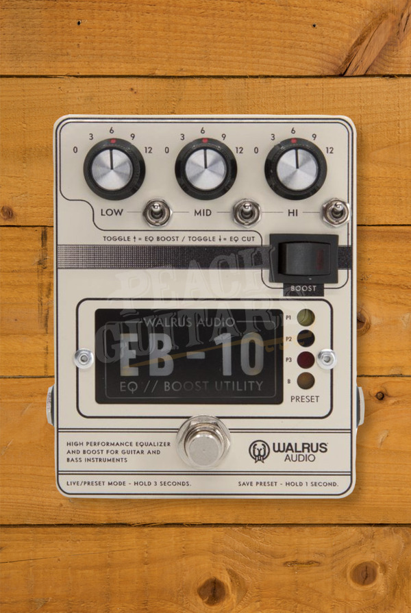 Walrus Audio EB-10 | Preamp/EQ/Boost - Cream