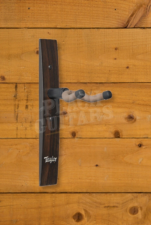 Taylor TaylorWare Guitar Wall Hanger - Ebony/Acrylic Logo Inlay