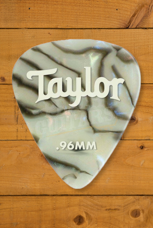 Taylor TaylorWare | Celluloid 351 Guitar Picks - Abalone - .96mm - 12 Pack