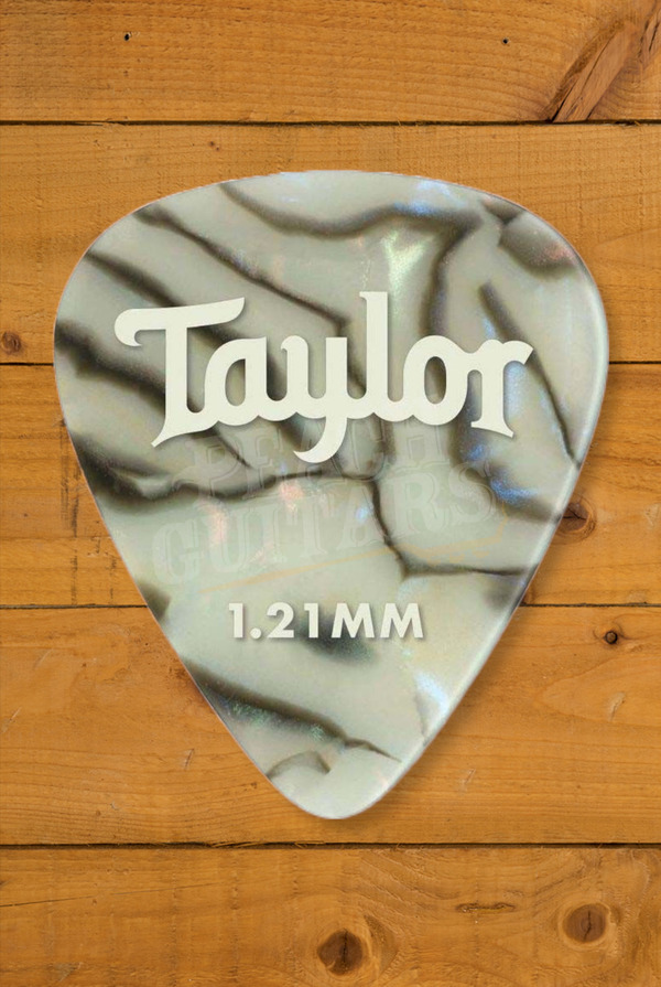 Taylor TaylorWare | Celluloid 351 Guitar Picks - Abalone - 1.21mm - 12 Pack