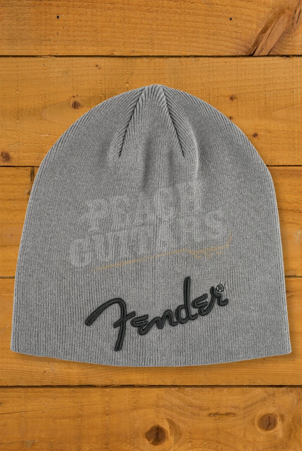 Fender Logo Beanie - Charcoal Heather Grey