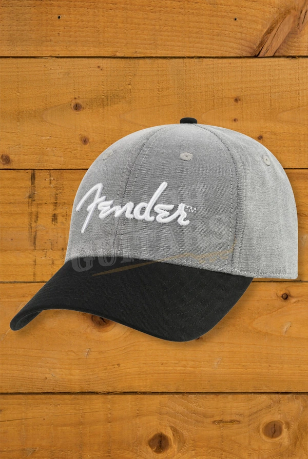 Fender Hipster Dad Hat - Grey/Black