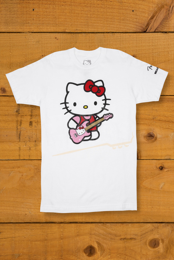 Fender x Hello Kitty Side Logo T-Shirt | White