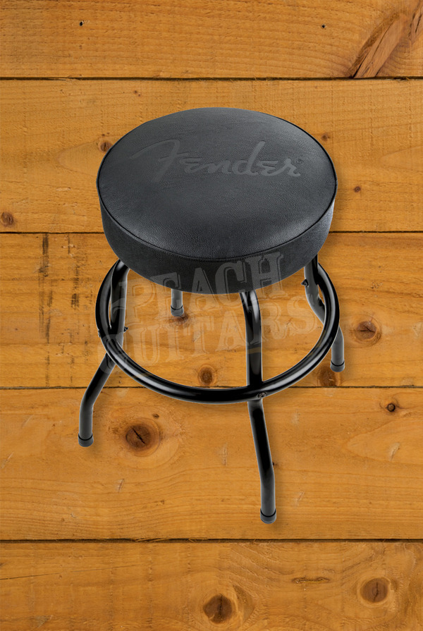 Fender Accessories | Embossed Black Logo Barstool 24"