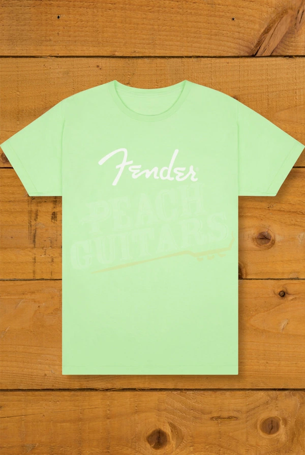 Fender Spaghetti Logo T-Shirt - Surf Green - Small