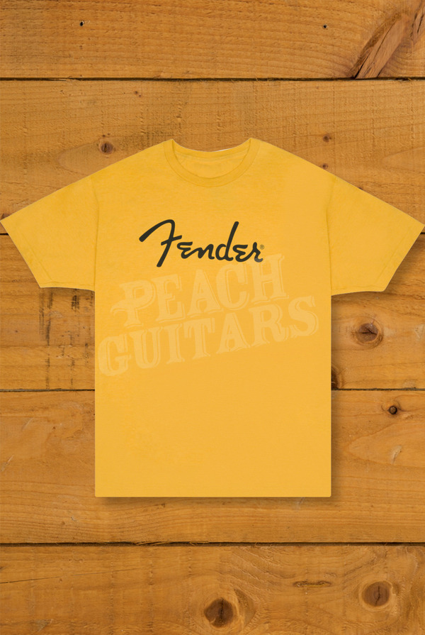 Fender Spaghetti Logo T-Shirt | Butterscotch Blonde - XXL