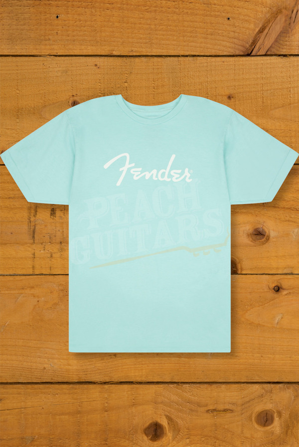 Fender Accessories | Spaghetti Logo T-Shirt - Daphne Blue
