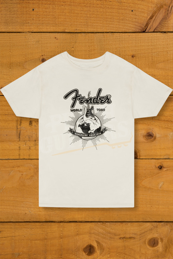 Fender Accessories | World Tour T-Shirt - Vintage White