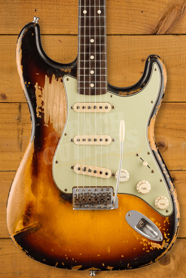 Fender Custom Shop Masterbuilt Paul Waller Limited John Frusciante Strat | Heavy Relic 3-Colour Sunburst