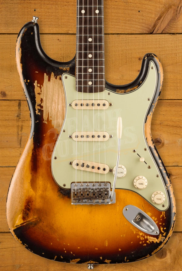 Fender Custom Shop Masterbuilt Paul Waller John Frusciante Strat - Heavy Relic 3-Tone Sunburst