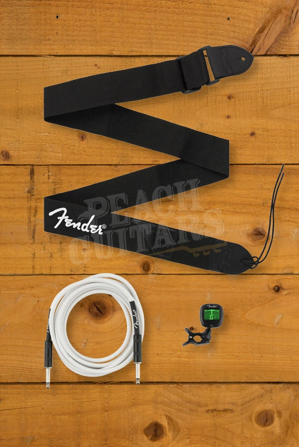 Fender Accessories Bundle Pack - Cable/Tuner/Strap