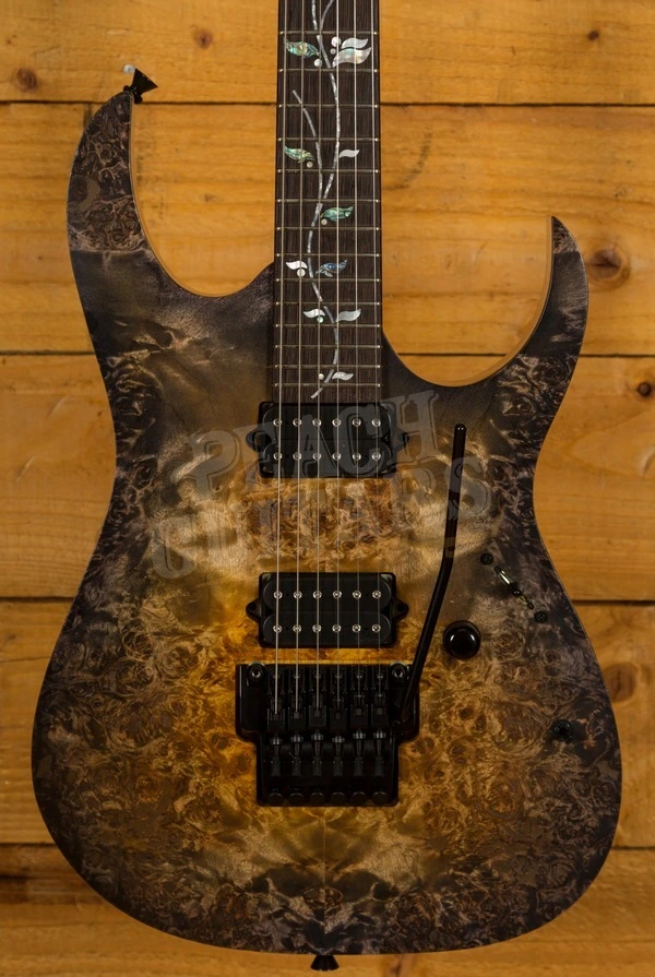 Ibanez J Custom Burl Top Root Beer Brown Andara