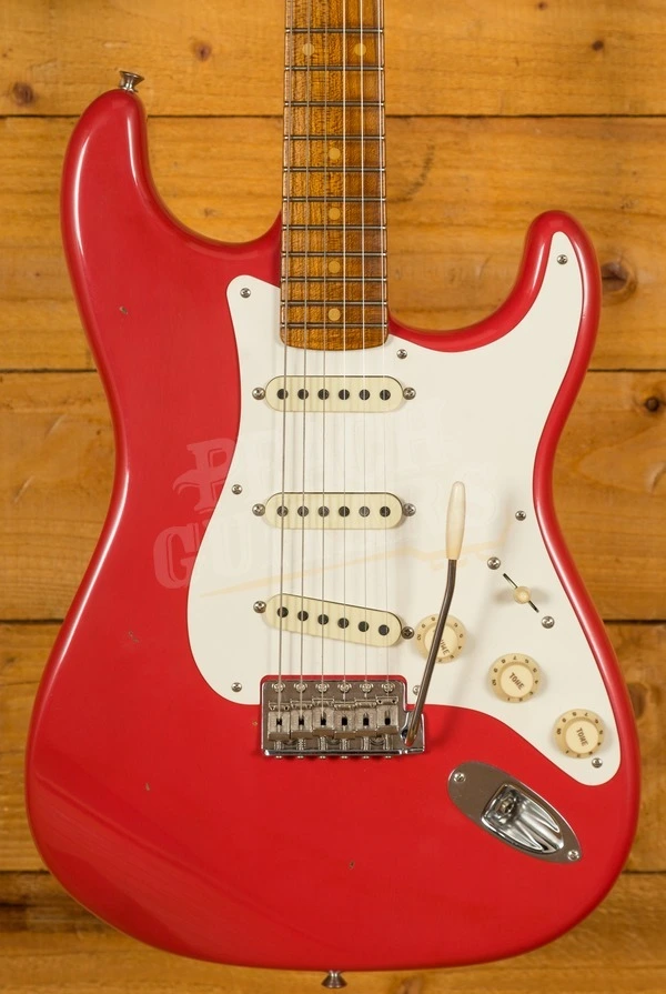 Fender Custom Shop 2018 NAMM LTD Roasted 57 Strat Aged Fiesta Red