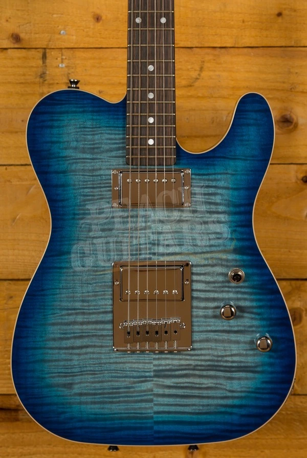 Schecter USA PT Custom Trans Sky Blue Flame Maple HH