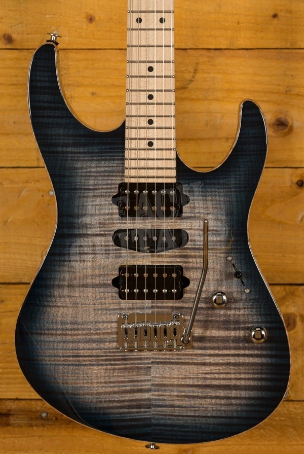 Suhr Modern Pro Faded Trans Whale Blue Burst Maple 510 HSH