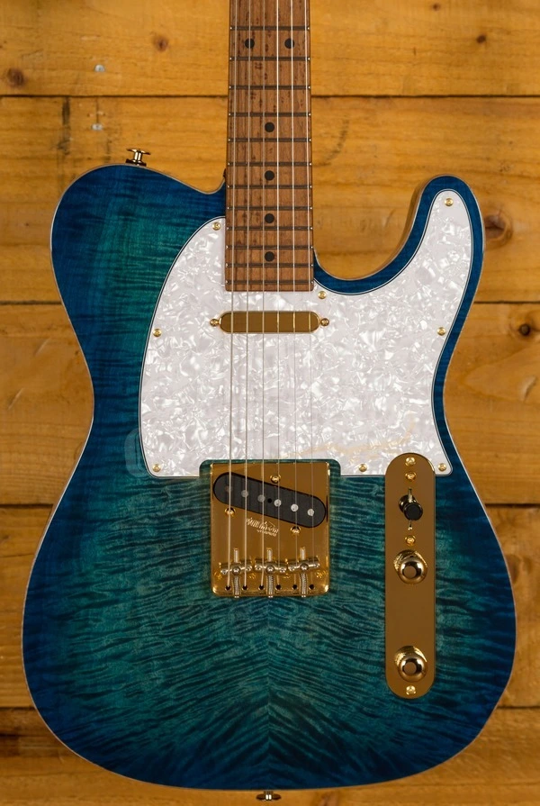 Suhr Classic T Deluxe - Aqua Blue Burst