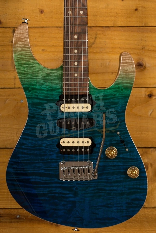 Suhr Modern Plus Curly - Aqua Blue Gradient