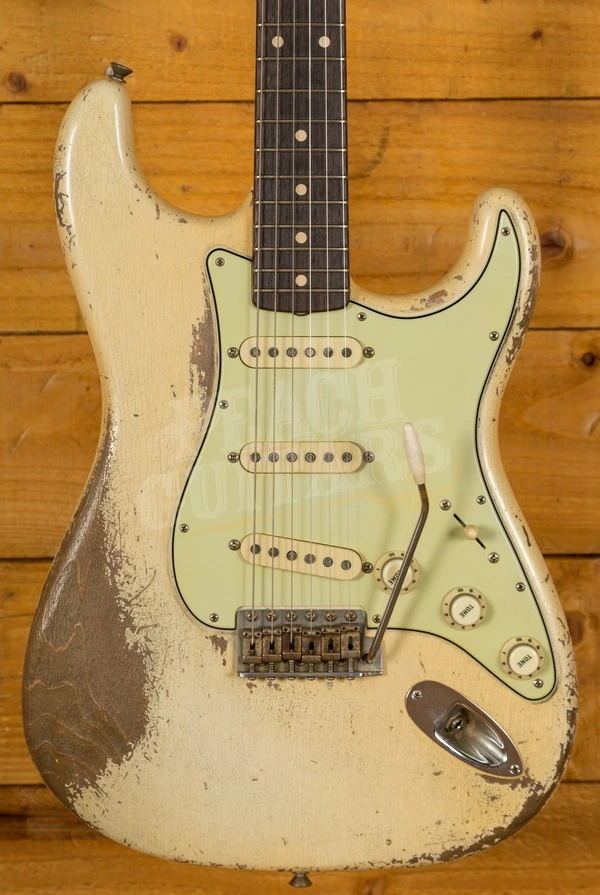 Fender Custom Shop Masterbuilt Dale Wilson 61 Strat - Relic Olympic White