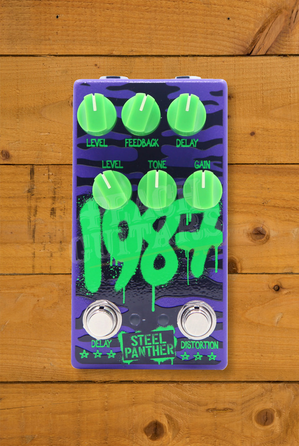 AllPedal 1987 Steel Panther Signature Distortion Delay Peach