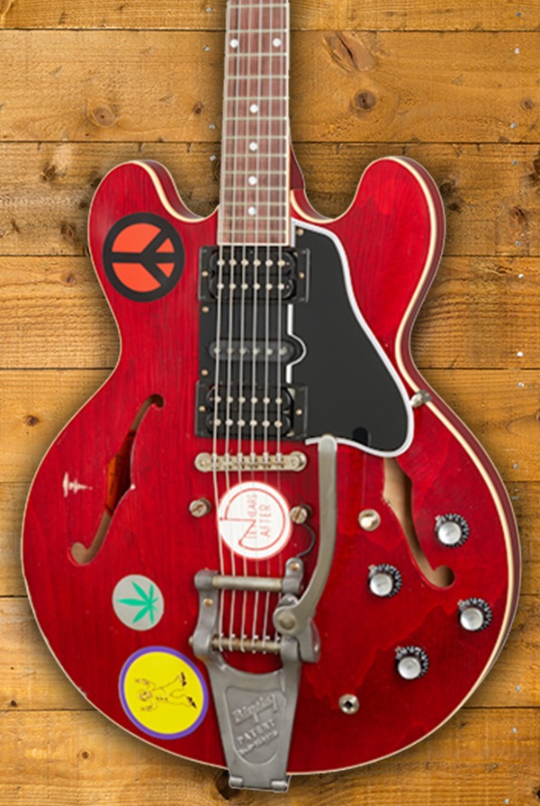 Gibson Alvin Lee Big Red ES 335 Cherry Aged Bigsby