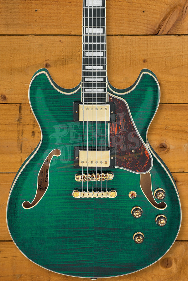 Ibanez AS Artcore Expressionist | AS93FM - Transparent Moss Green