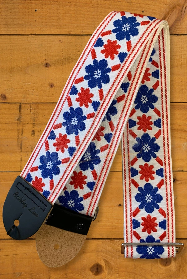 Souldier Classic Guitar Strap - Tulip - Cream w/Bobby Lee Ends