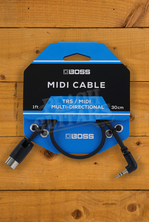 BOSS BMIDI-35 TRS to 5-Pin DIN MIDI Cables 1ft