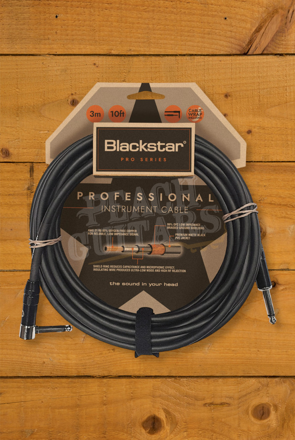 Blackstar Professional Instrument Cable | 1/4" - Angled - 10'