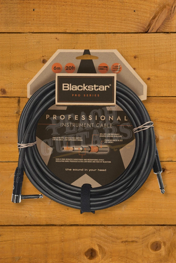 Blackstar 6m Angled Professional Instrument Cable