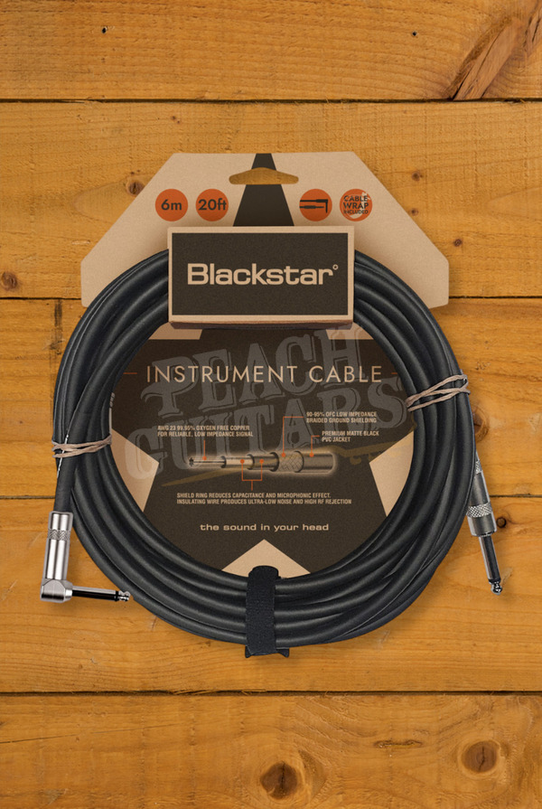 Blackstar Standard Instrument Cable | 1/4" - Angled - 20'