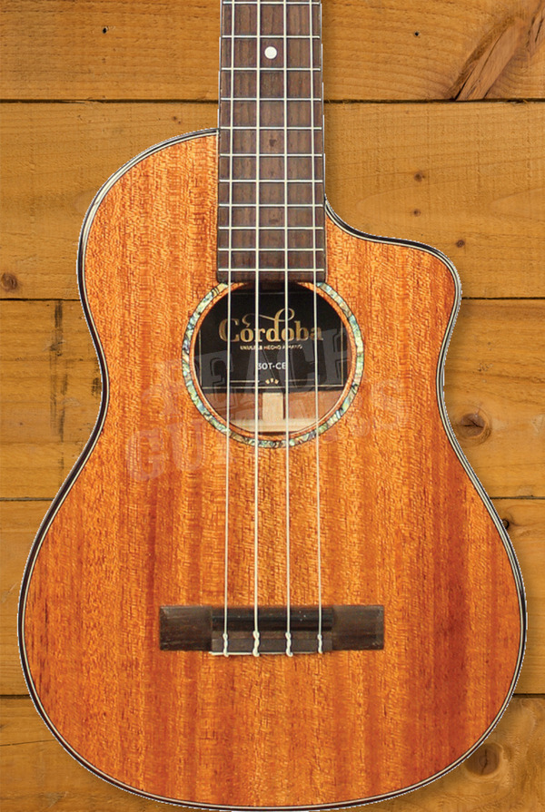 Cordoba 30 Series Ukes 30TCE Tenor Electro Ukulele Natural