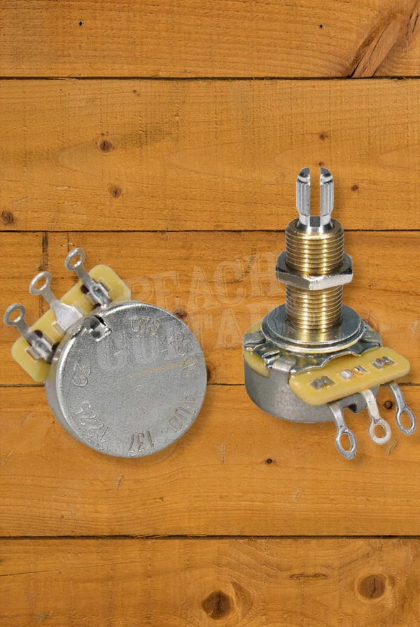 CTS 250K Audio Taper Split Shaft Long Pot - 3/8" Diameter